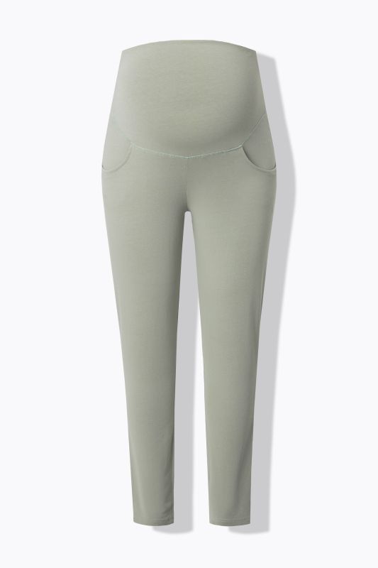 Legging Bellieva avec taille élastique large, coupe Skinny. Coton bio, GOTS
