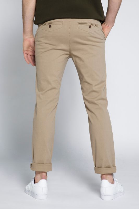 Chino STHUGE, coupe ventre confort, modern straight fit, 4 poches, jusqu'à la taille 36