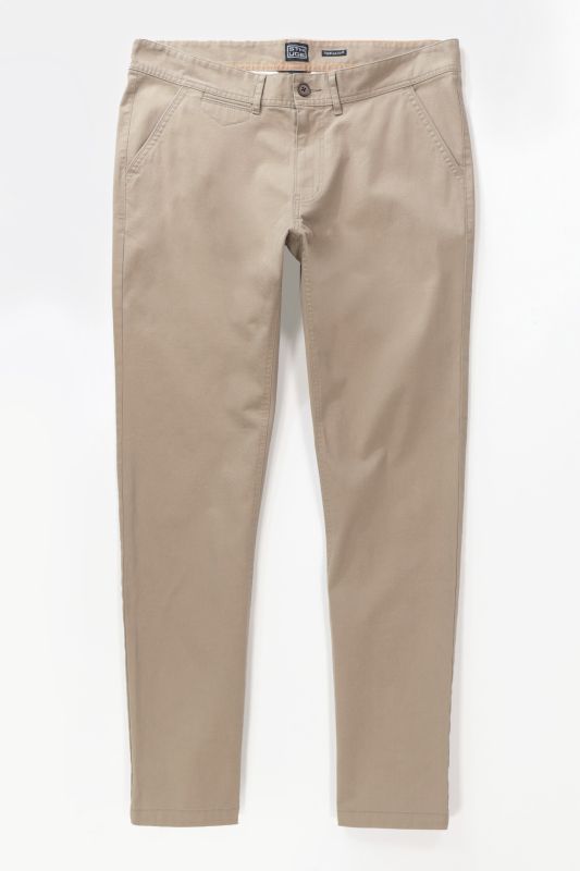 Chino STHUGE, coupe ventre confort, modern straight fit, 4 poches, jusqu'à la taille 36