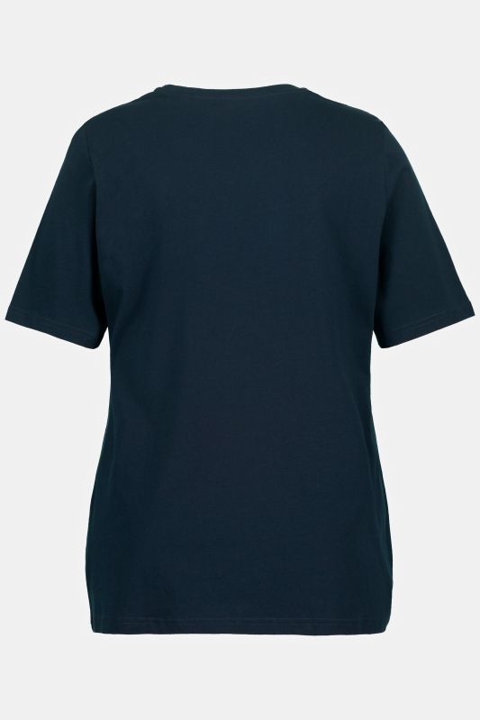 T-shirts en coton bio. Col en V et manches courtes. Lot de 2