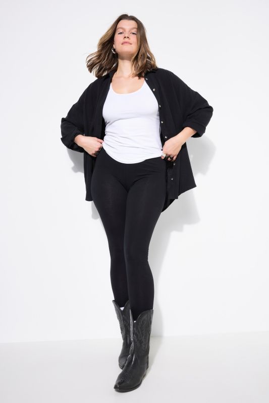 Legging, coupe ajustée, taille haute, ceinture élastique, lot de 2