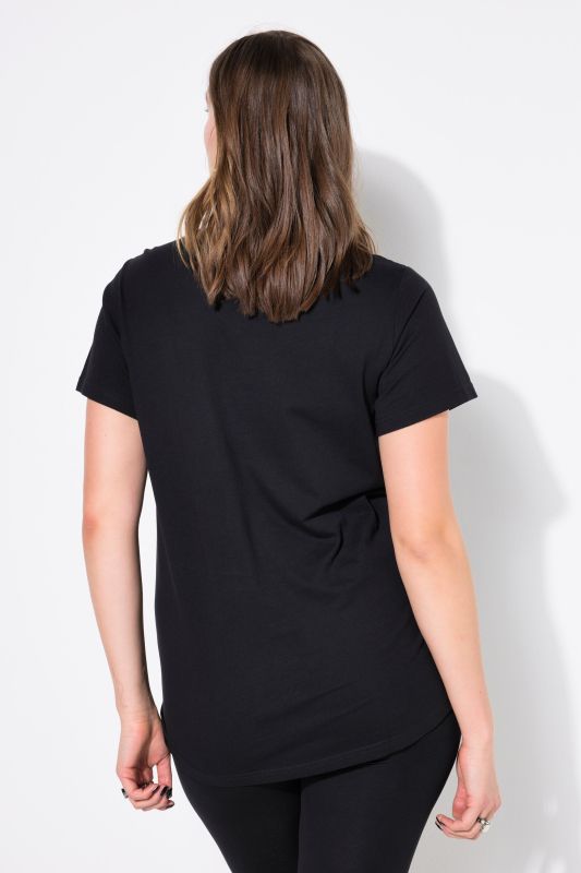 T-shirt long, encolure arrondie, oversize, manches courtes, lot de 2