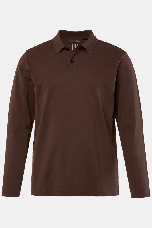Polo JP 1880 en piqué, manches longues, collection Basic - jusqu'au 8 XL
