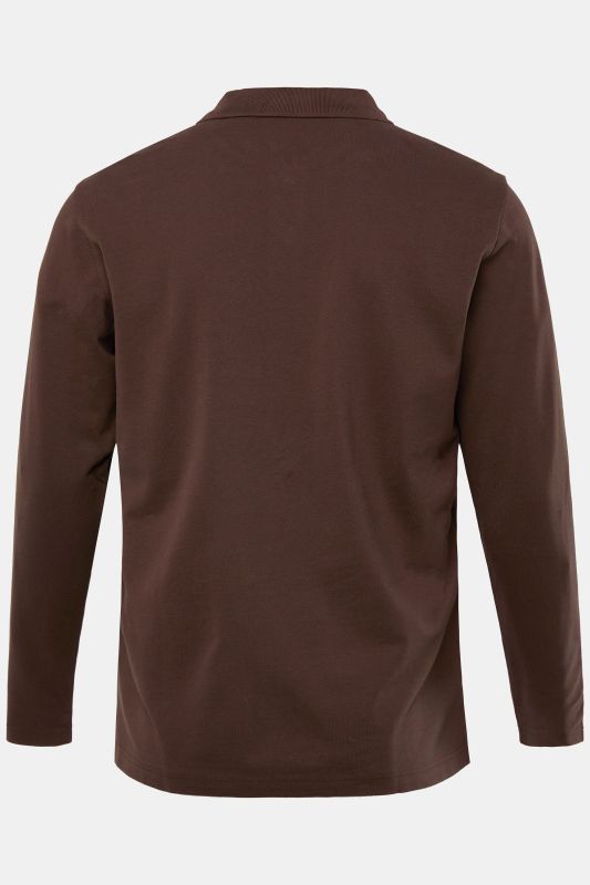 Polo JP 1880 en piqué, manches longues, collection Basic - jusqu'au 8 XL