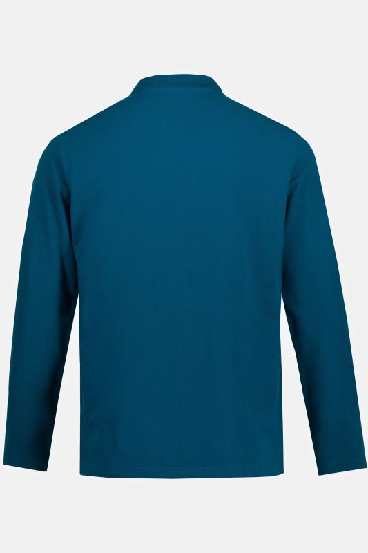 Polo JP 1880 en piqué, manches longues, collection Basic - jusqu'au 8 XL