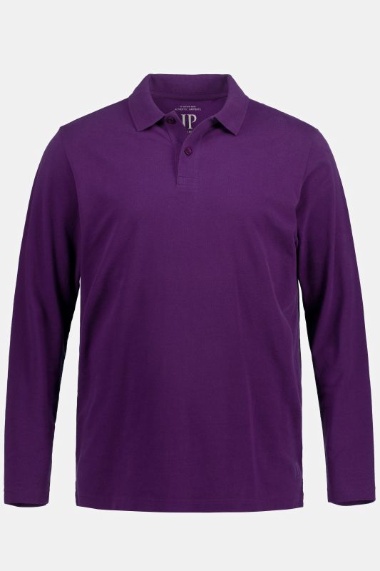 Polo JP 1880 en piqué, manches longues, collection Basic - jusqu'au 8 XL