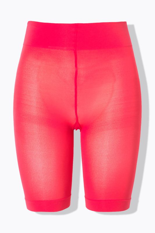 Cycliste, 80 deniers. Protège des cuisses contre les frottements, longueur aux genoux.