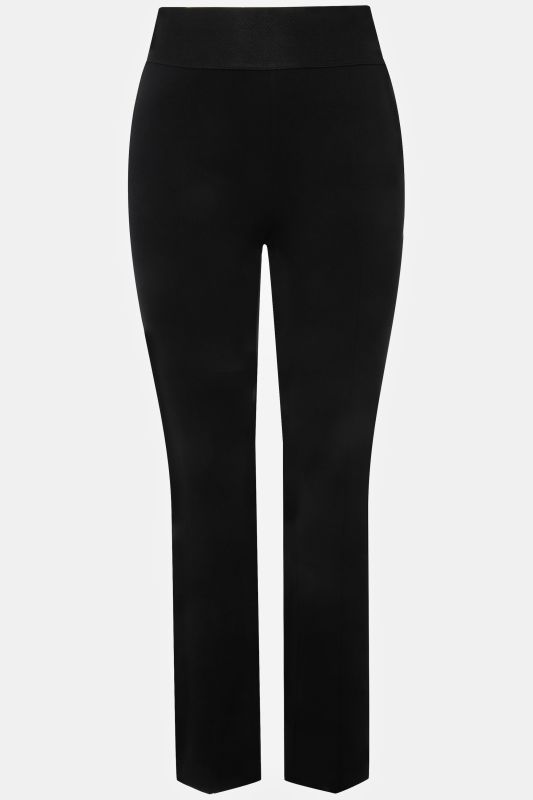 Pantalon point de Rome, modèle Sienna, jambe étroite et taille élastique