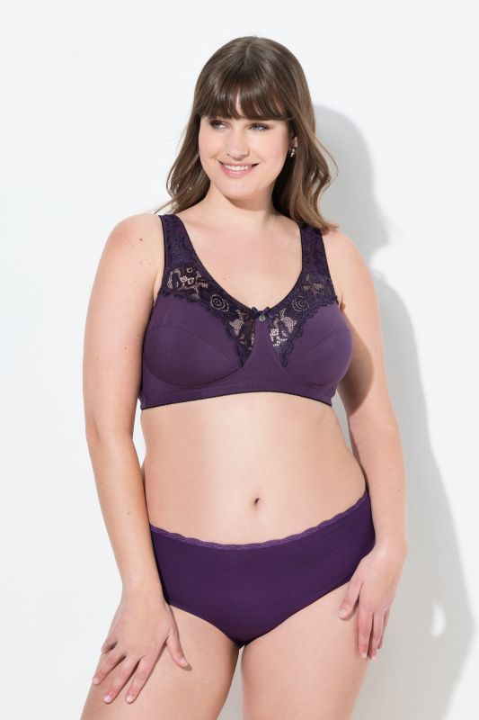 Soutien-gorge de maintien Kelly. Modèle sans armatures, dentelle - bonnets C-E