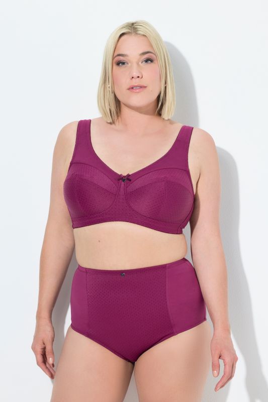 Soutien-gorge de maintien Kelly, tissu texturé. Sans armatures. Bonnets C à H.