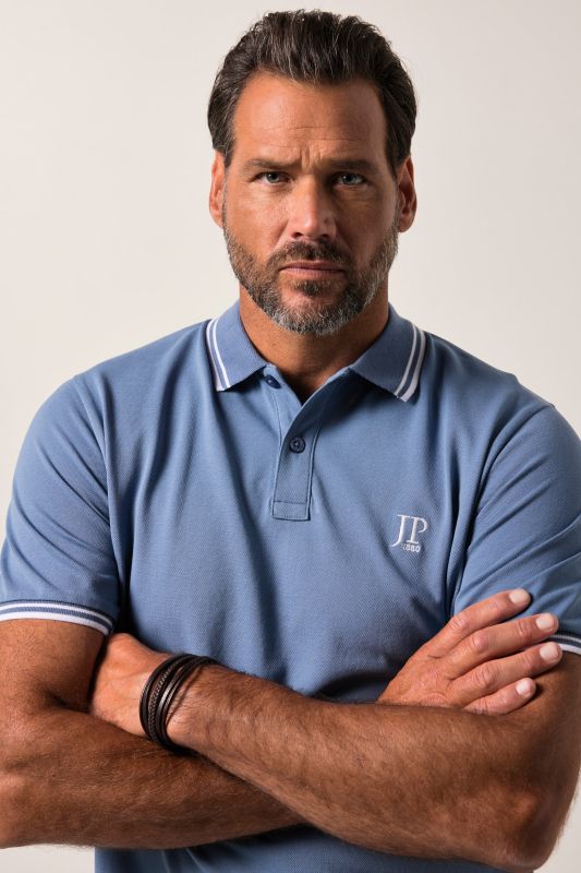 Polo ventre confort à manches courtes, maille piquée - jusqu'au 8 XL