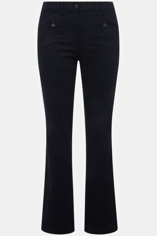 Pantalon stretch Basic, modèle Mony coupe carotte, couleur résistante