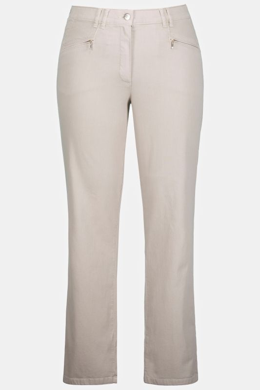 Pantalon d'été Mony, agréablement léger. Poches zippées et tissu stretch