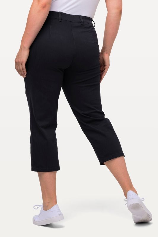 Pantalon Mony, longueur au mollet. Tissu stretch et poches zippées