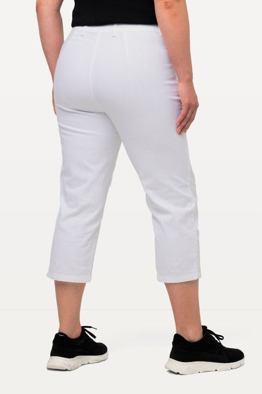 Pantalon Mony, longueur au mollet. Tissu stretch et poches zippées