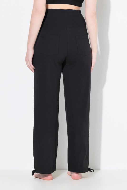 Pantalon en molleton Bellieva, ceinture extra-large, coton bio