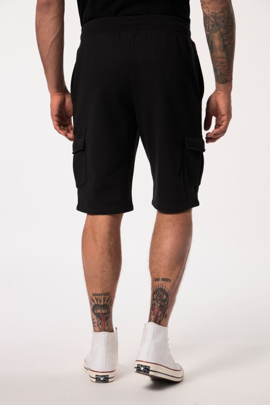Bermuda cargo JP 1880 en molleton, taille élastique et poches cargo - jusqu'au 7&nbsp;XL