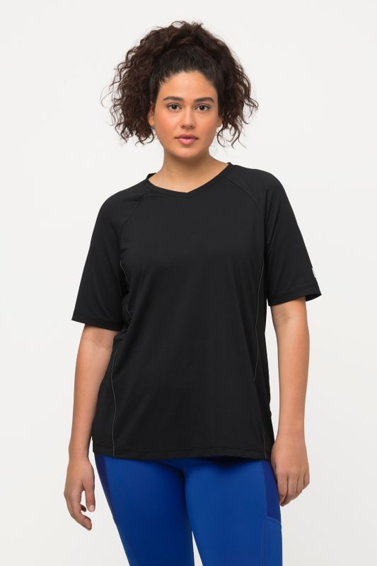 T-shirt, protection UV 50+. Col en V et manches courtes