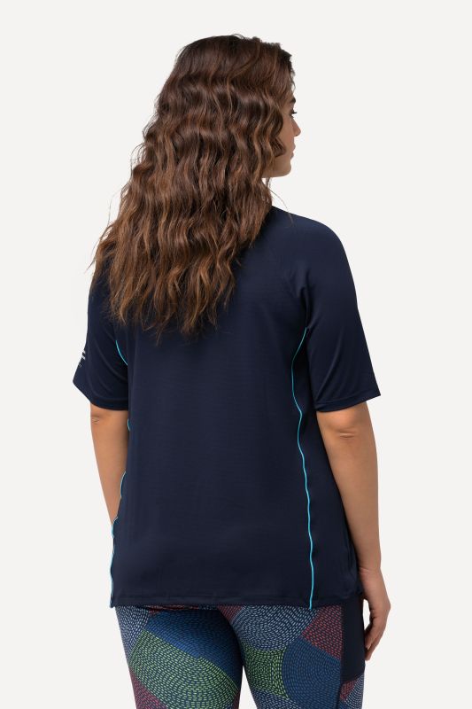 T-shirt, protection UV 50+. Col en V et manches courtes