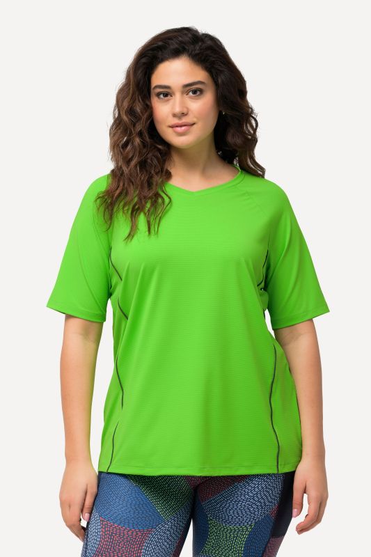 T-shirt, protection UV 50+. Col en V et manches courtes