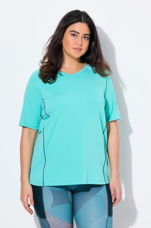 T-shirt, protection UV 50+. Col en V et manches courtes