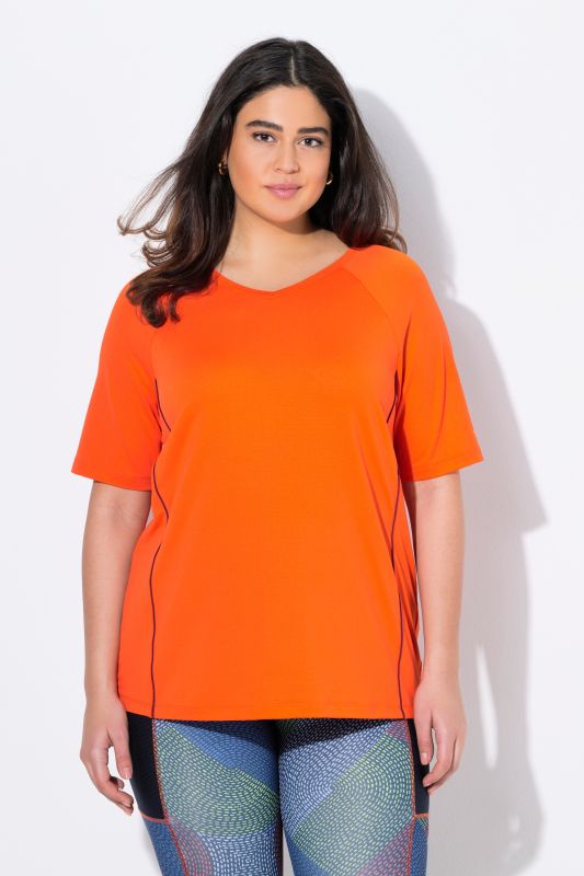 T-shirt, protection UV 50+. Col en V et manches courtes
