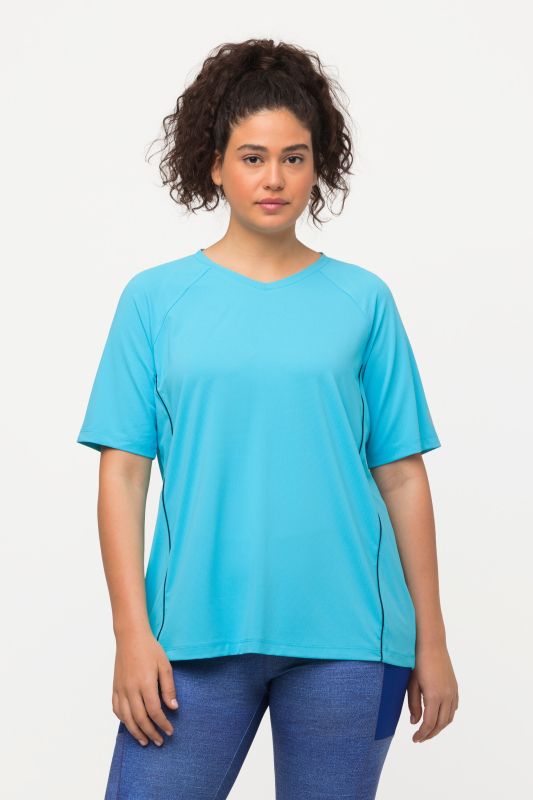 T-shirt, protection UV 50+. Col en V et manches courtes