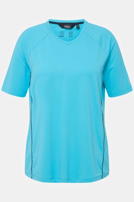 T-shirt, protection UV 50+. Col en V et manches courtes