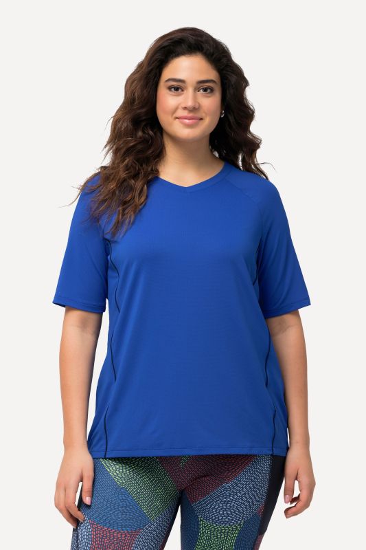 T-shirt, protection UV 50+. Col en V et manches courtes
