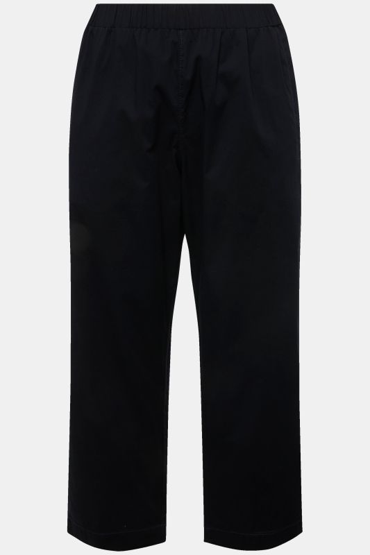 Pantalon chino Ruby 7/8 - taille élastique, jambe droite et large