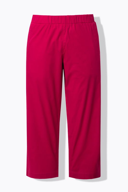 Pantalon chino Ruby 7/8 - taille élastique, jambe droite et large