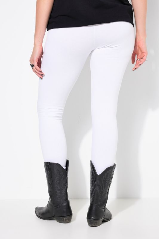 Legging, jersey, taille haute, ceinture élastique