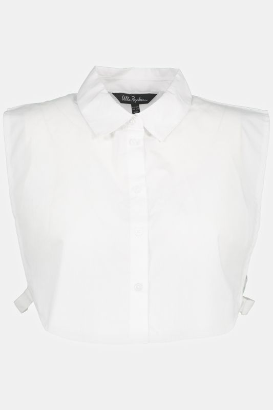 Faux col chemisier, patte de boutonnage, à porter en dessous d'un haut