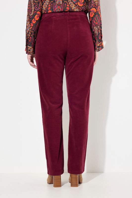 Pantalon en velours côtelé Mony, taille confortable, poches zippées