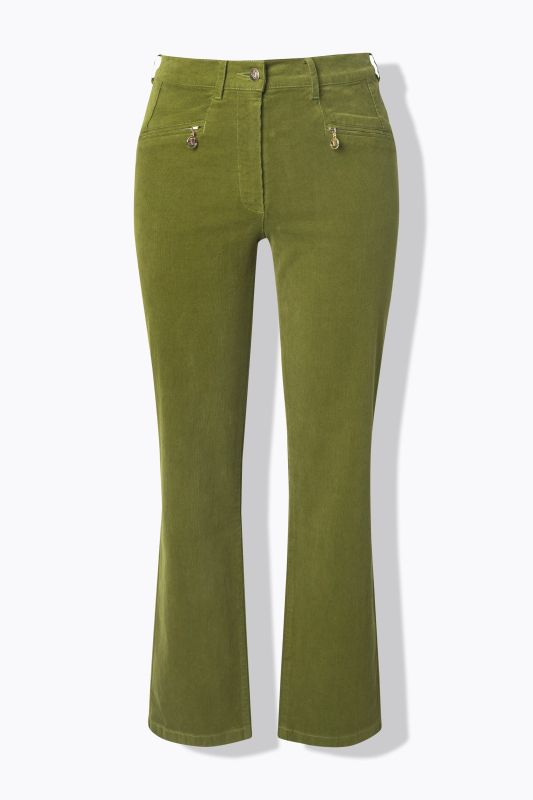 Pantalon en velours côtelé Mony, taille confortable, poches zippées