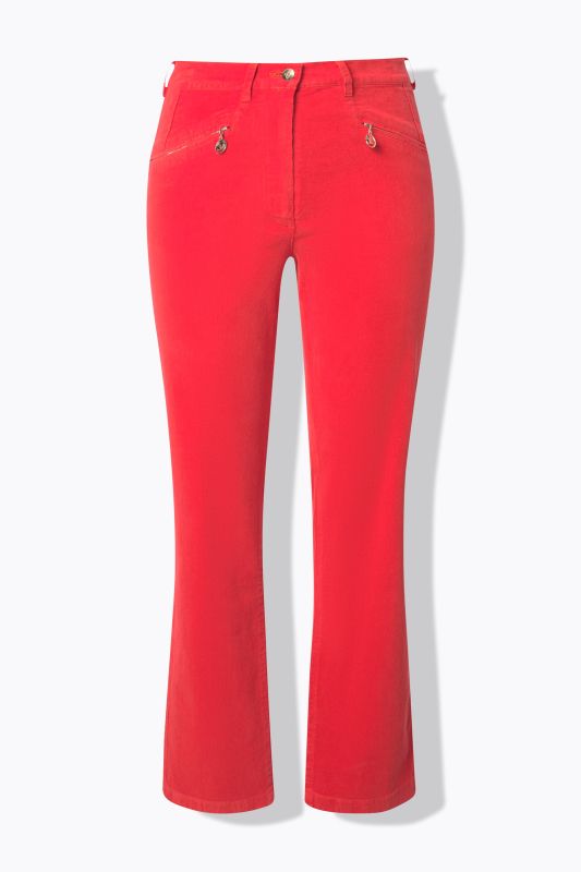 Pantalon en velours côtelé Mony, taille confortable, poches zippées