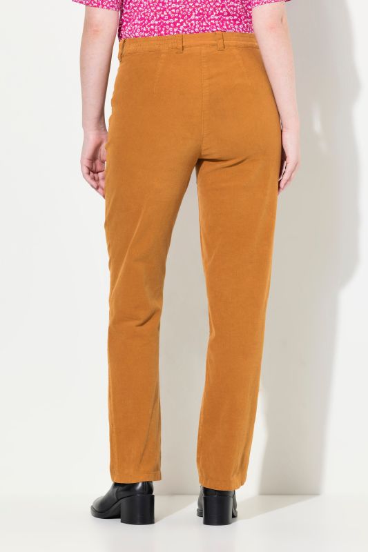 Pantalon en velours côtelé Mony, taille confortable, poches zippées