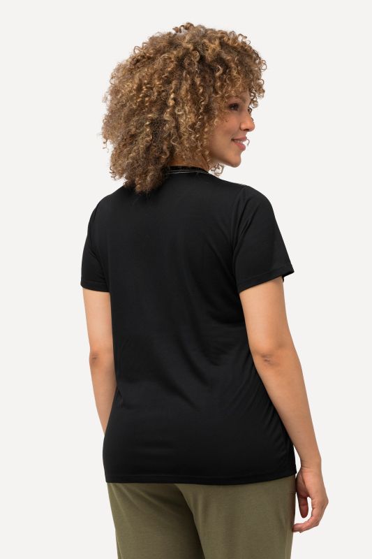 T-shirt technique antibactérien, décolleté en V et manches courtes
