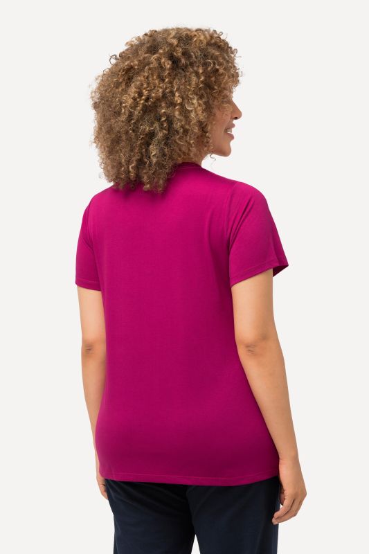 T-shirt technique antibactérien, décolleté en V et manches courtes