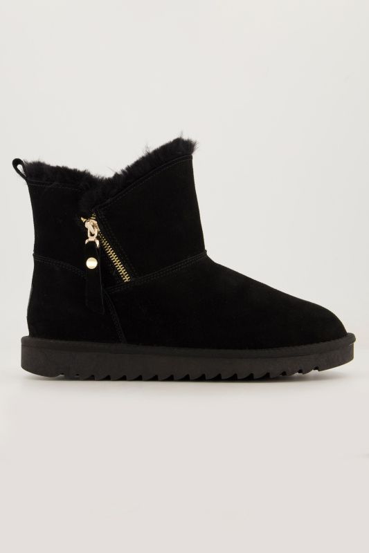 Boots Ara en peau d'agneau, fermeture zippée. Poids plume. Intérieur extrêmement doux et confortable.