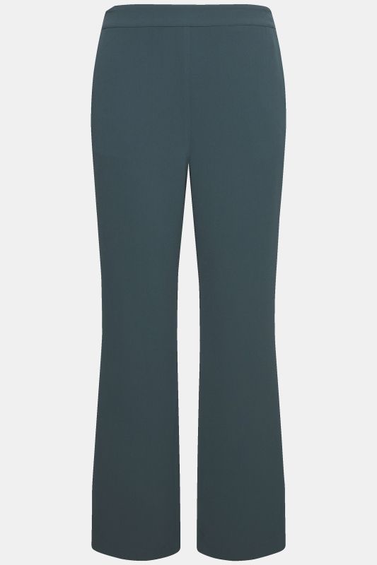 Pantalon de tailleur à jambe droite et large, taille élastique