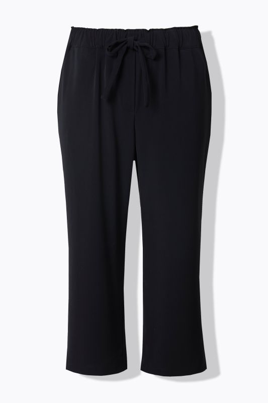 Pantalon 7/8 à pinces. Taille élastique
