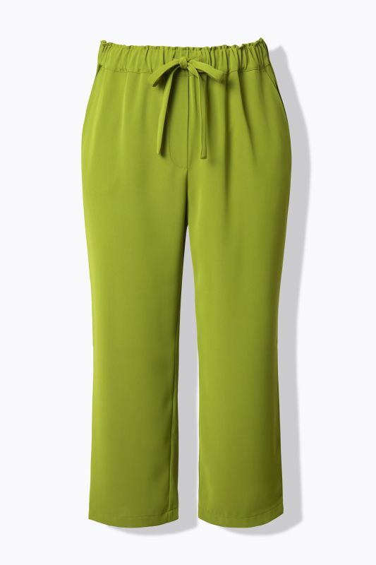 Pantalon 7/8 à pinces. Taille élastique