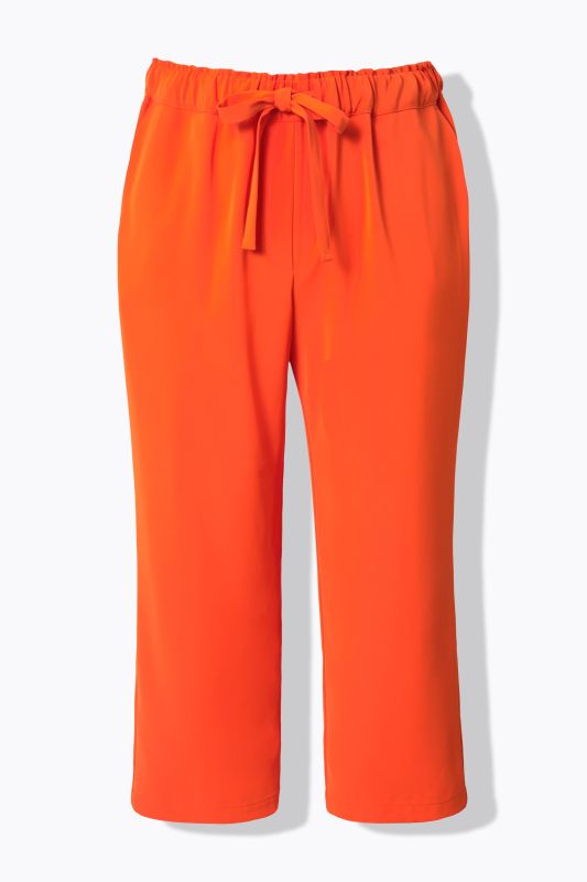 Pantalon 7/8 à pinces. Taille élastique