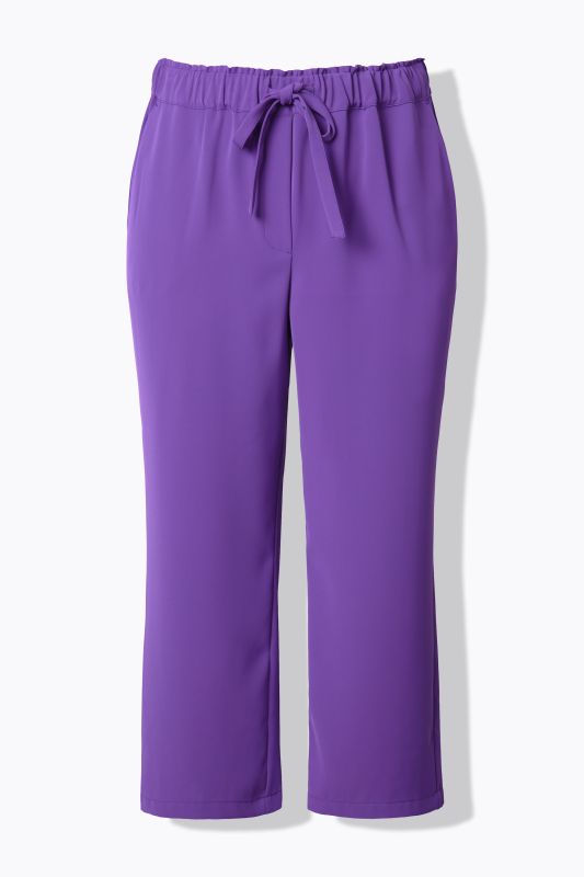Pantalon 7/8 à pinces. Taille élastique