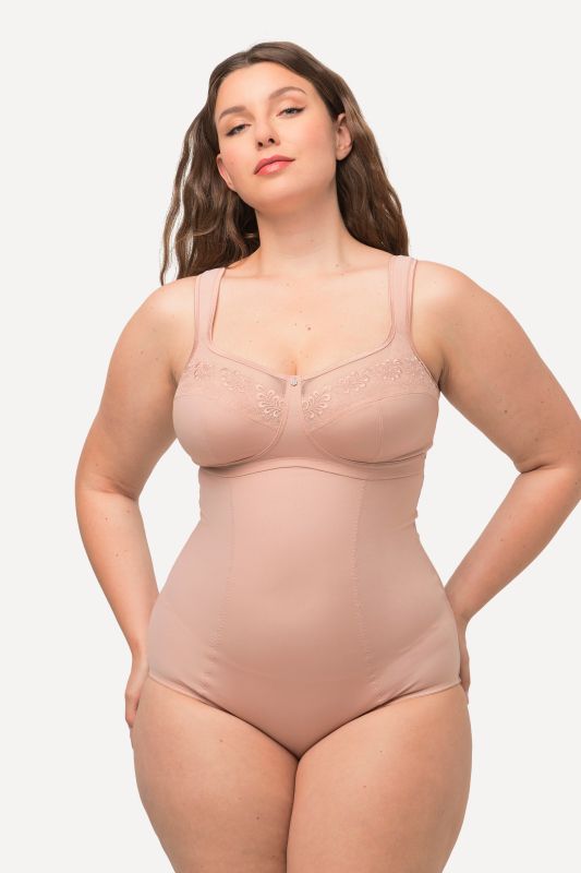 Body sculptant, broderies et Powermesh, bretelles ajustables