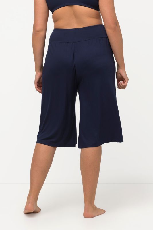 Bermuda jambe droite et large, taille élastique