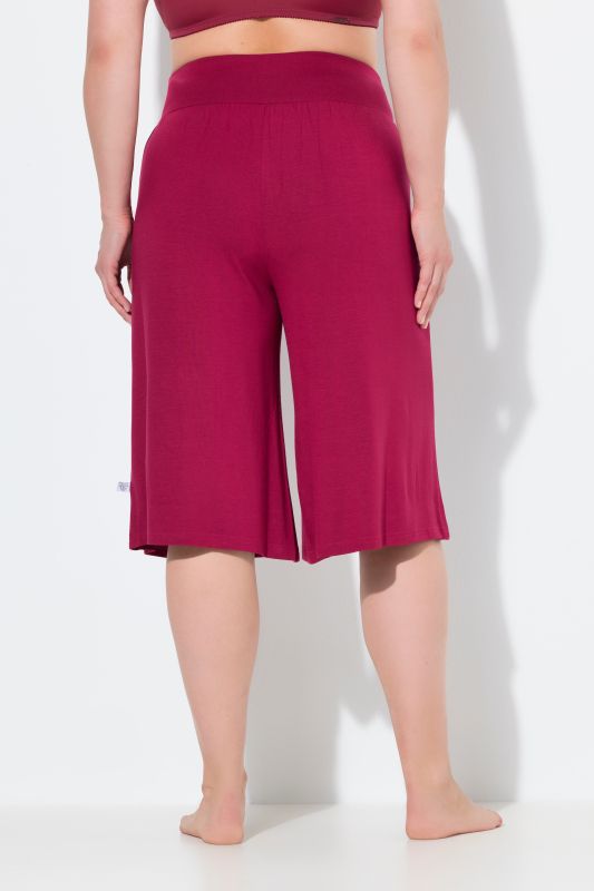 Bermuda jambe droite et large, taille élastique