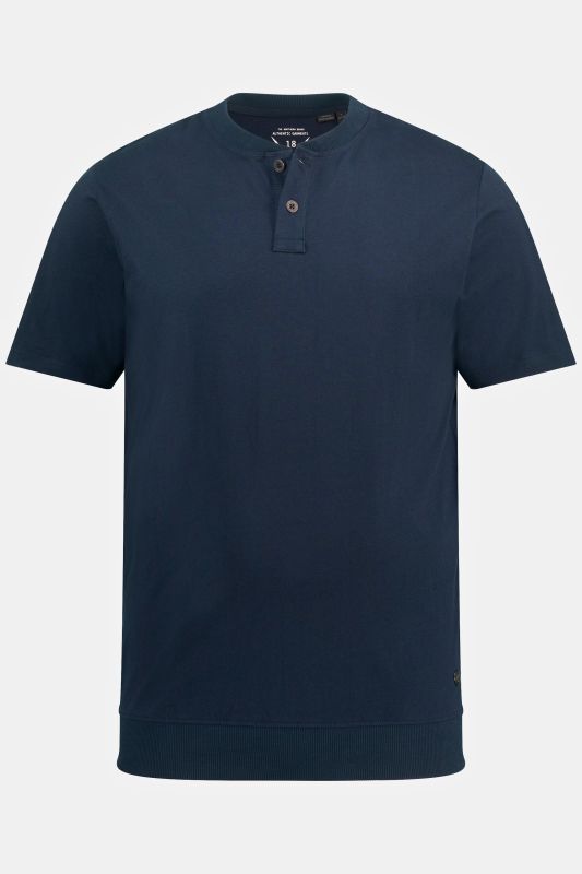 T-shirt Henley JP 1880, ventre confort, manches courtes et col rond - jusqu'au 8 XL