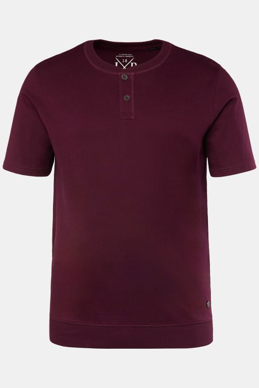 T-shirt Henley JP 1880, ventre confort, manches courtes et col rond - jusqu'au 8 XL